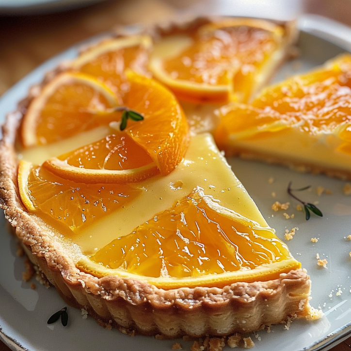 french orange tart stunning