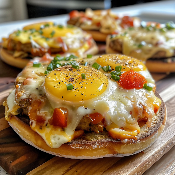 english muffin breakfast pizza