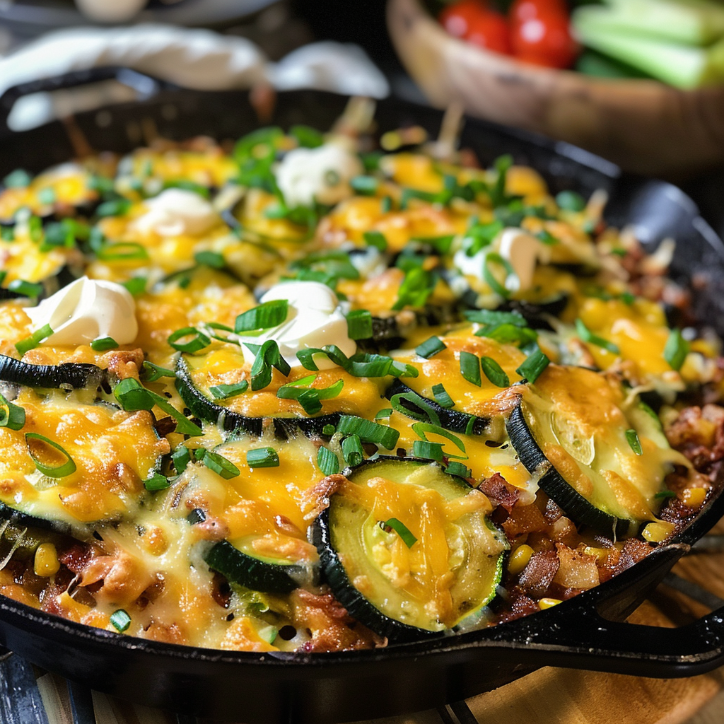 The Best Cheesy One Pan Zucchini