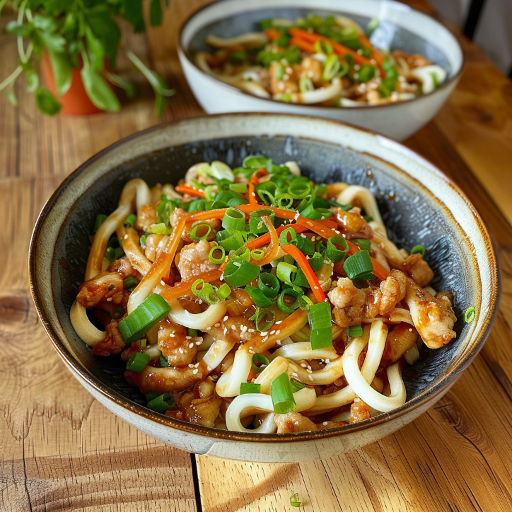 udon kurczakiem warzywami