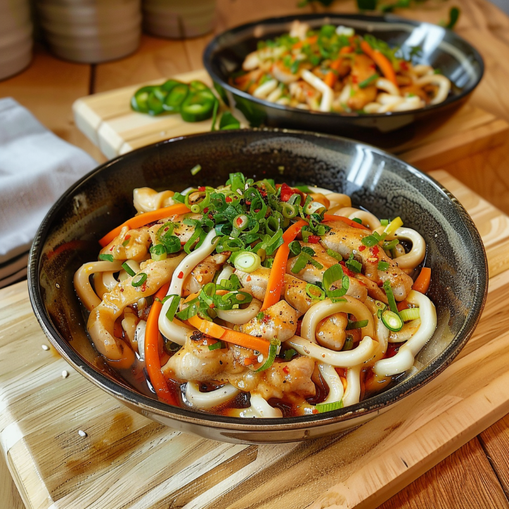 udon kurczakiem warzywami: Udon z kurczakiem i warzywami –