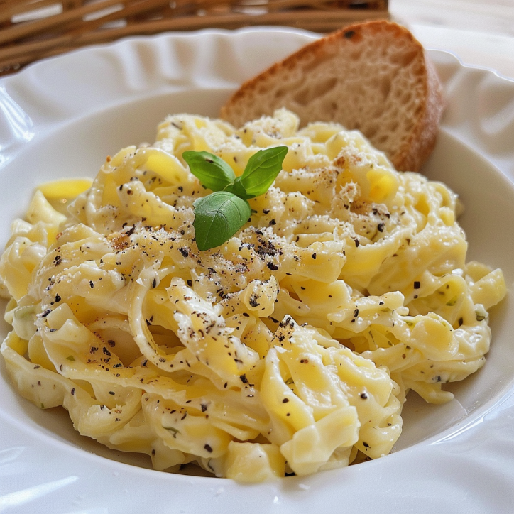pasta jajeczna z porem