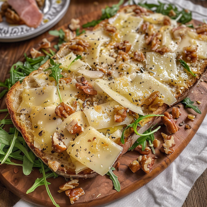 sałatka z szynką parmeńską i rukolą