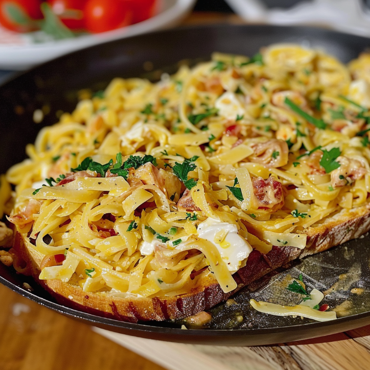 pasta jajeczna z rzodkiewką i serem