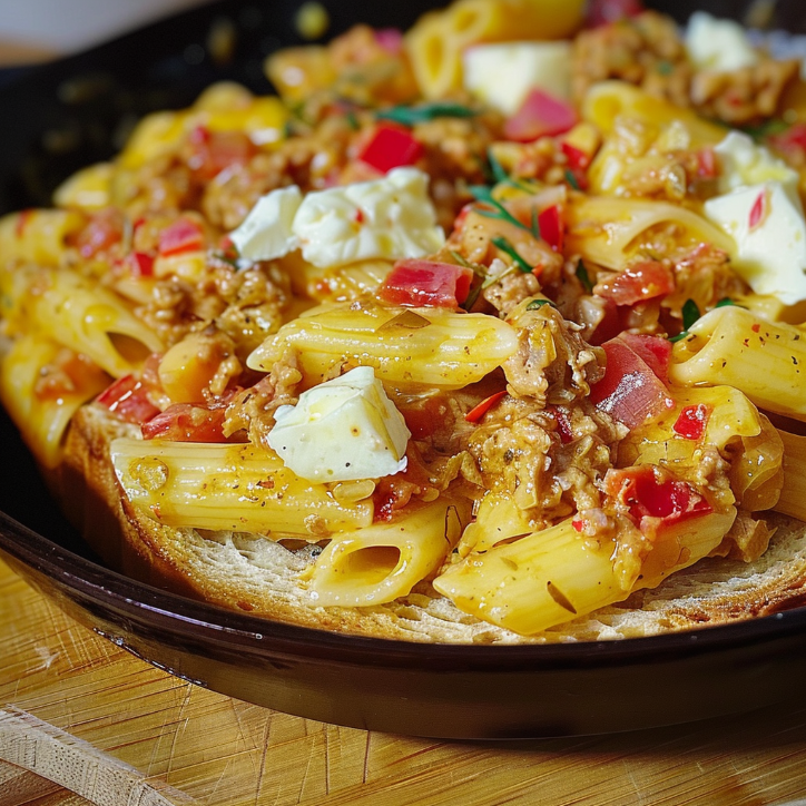 pasta jajeczna z rzodkiewką i serem