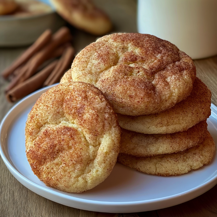 perfect eggnog snickerdoodle cookies