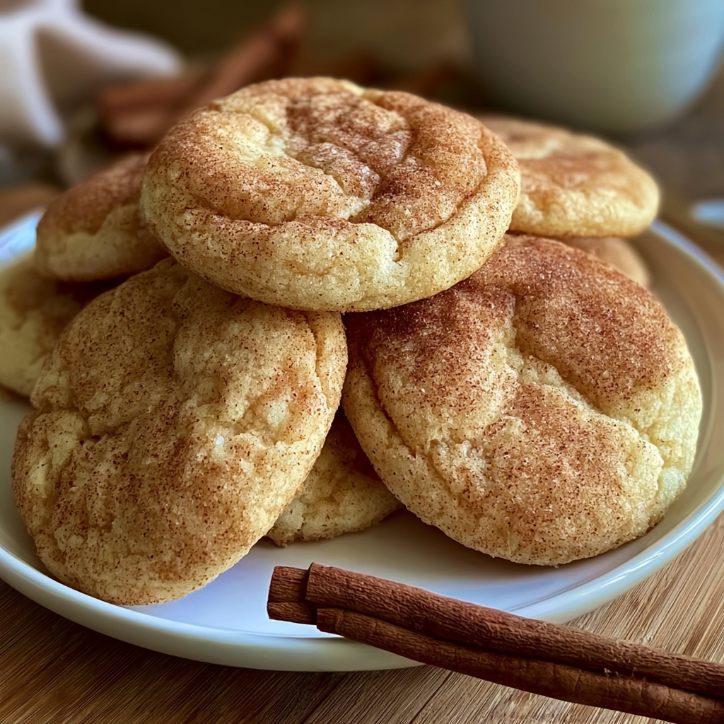 perfect eggnog snickerdoodle cookies