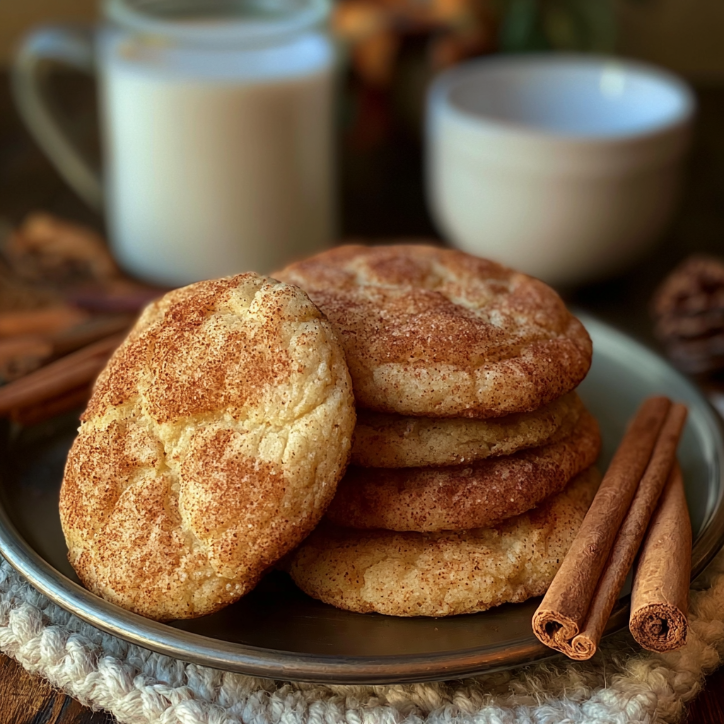 perfect eggnog snickerdoodle cookies