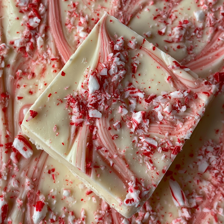 white chocolate peppermint bark
