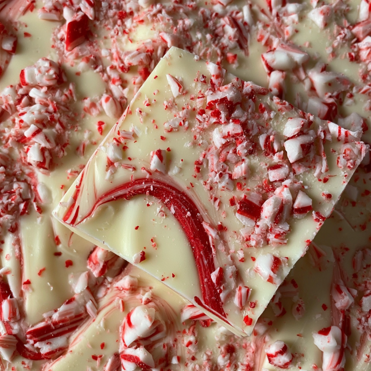 white chocolate peppermint bark