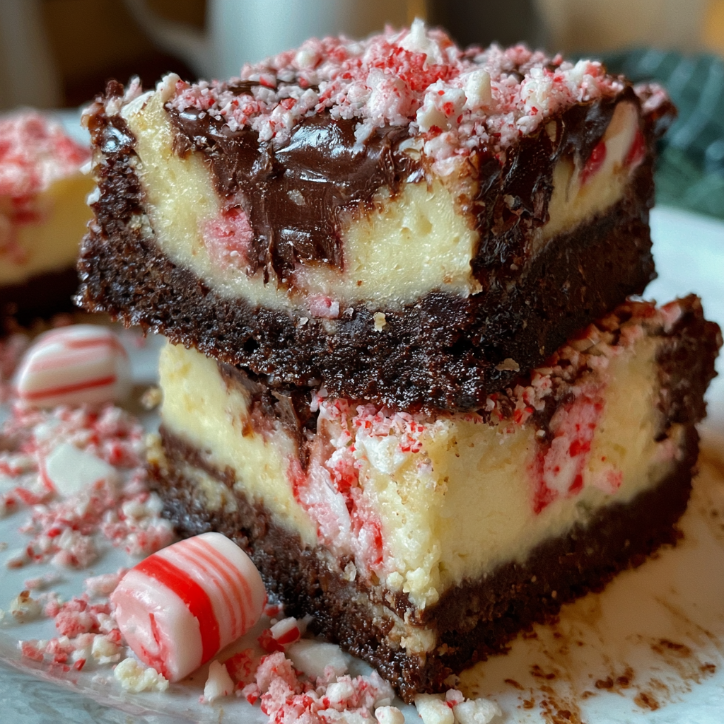 Foolproof Peppermint Bark Cheesecake Bars Recipe 4 peppermint bark cheesecake bars