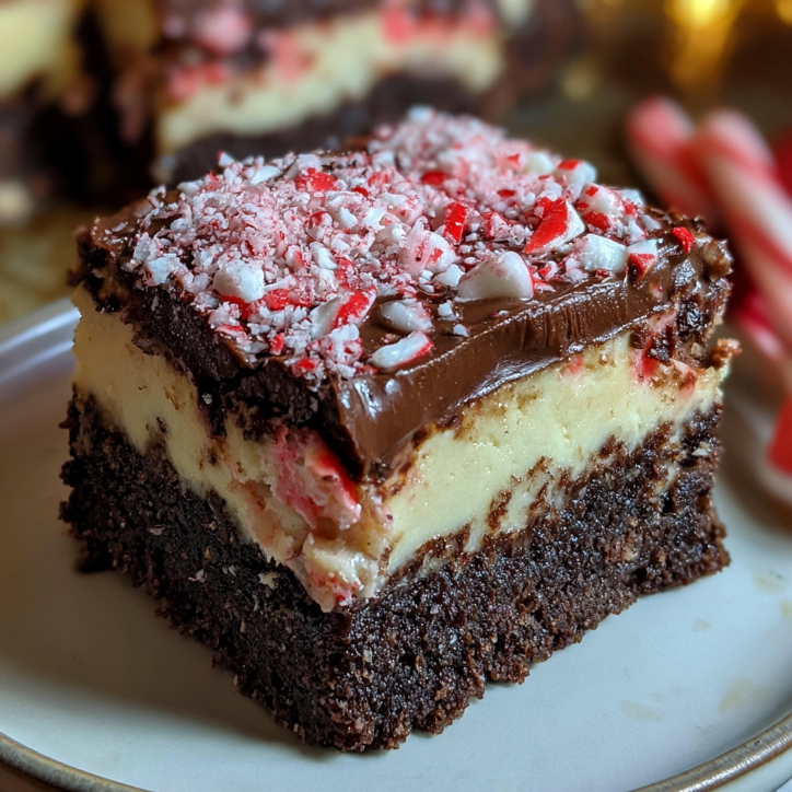 Foolproof Peppermint Bark Cheesecake Bars Recipe 2 peppermint bark cheesecake bars