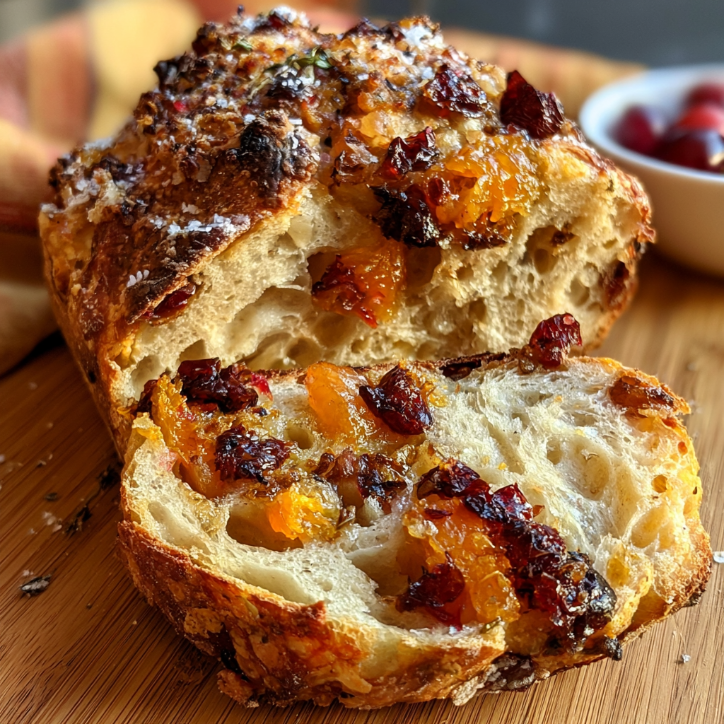 savory cranberry orange sourdough