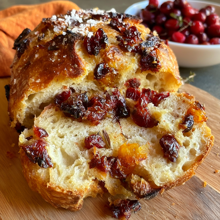 savory cranberry orange sourdough