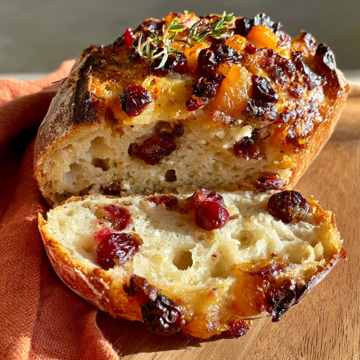 savory cranberry orange sourdough