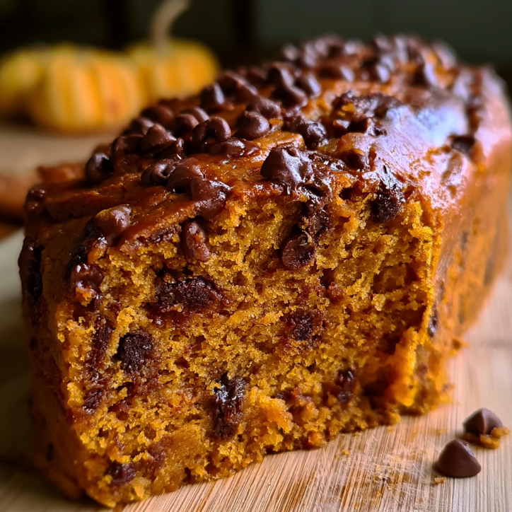 Restaurant-Style Moist Chocolate Chip Pumpkin 3 moist chocolate chip pumpkin