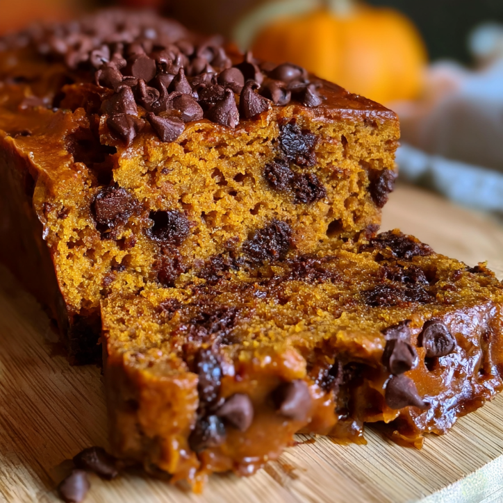 Restaurant-Style Moist Chocolate Chip Pumpkin 4 moist chocolate chip pumpkin