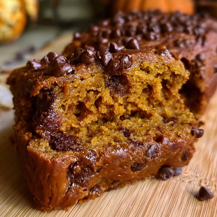 Restaurant-Style Moist Chocolate Chip Pumpkin 2 moist chocolate chip pumpkin