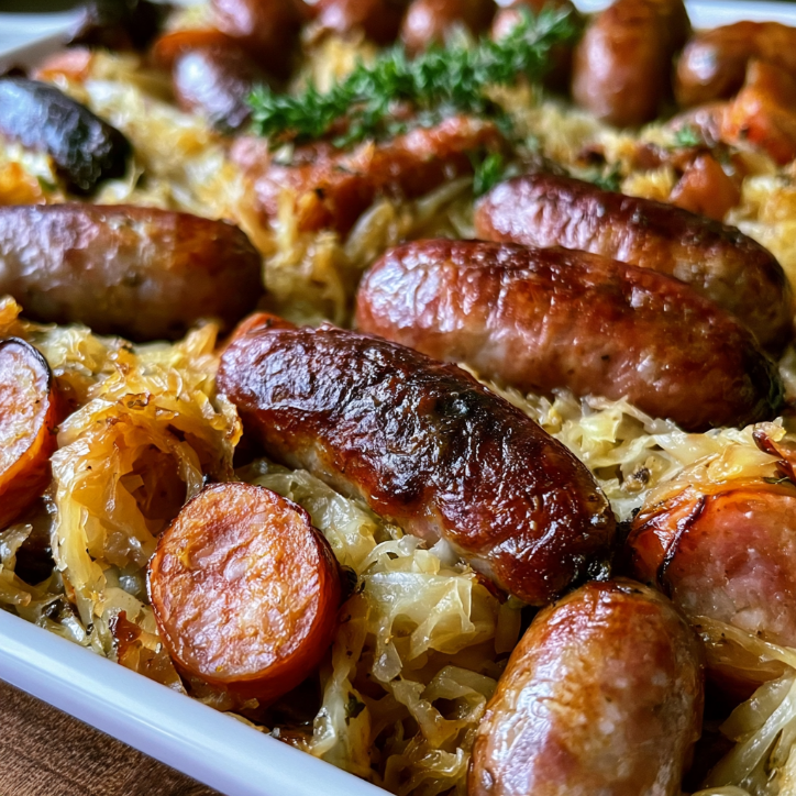 Sheet Pan Sausage Sauerkraut: Easy & Delicious 3 sheet pan sausage sauerkraut