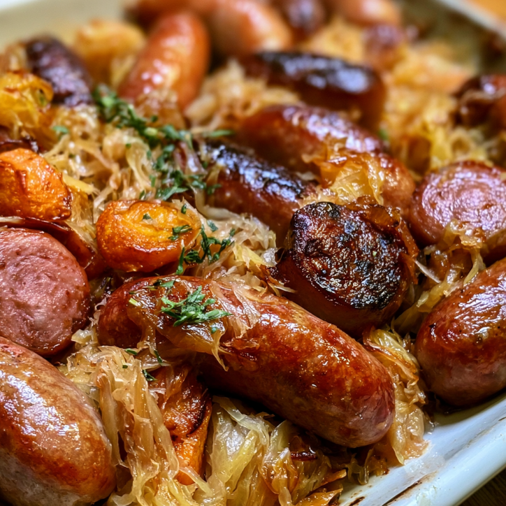 Sheet Pan Sausage Sauerkraut: Easy & Delicious 2 sheet pan sausage sauerkraut