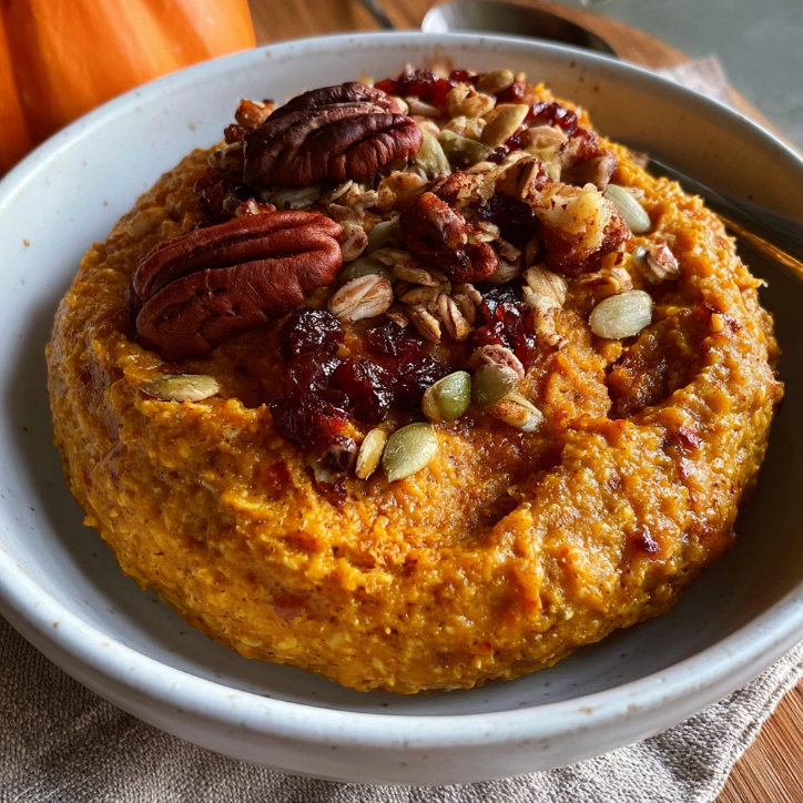 healthy pumpkin oat breakfast
