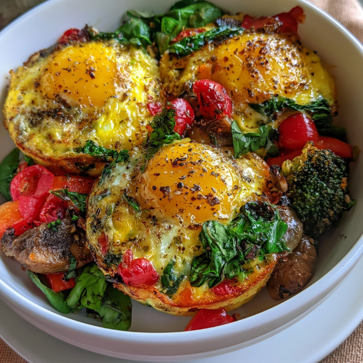 Cheesy Garlic Make Ahead Egg Veggie 1 Cheesy Garlic Make Ahead Egg Veggie