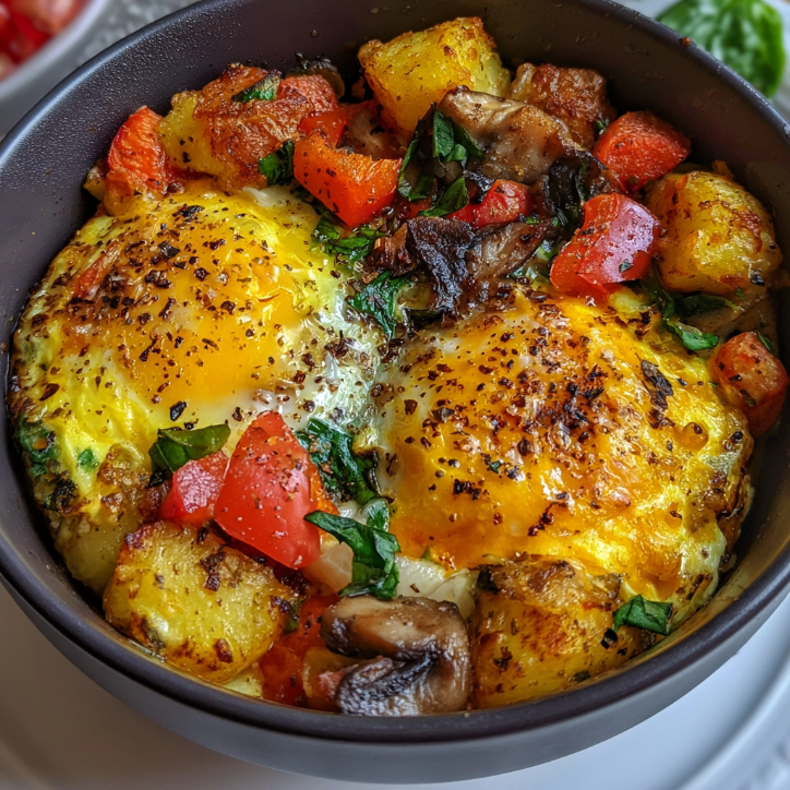 Cheesy Garlic Make Ahead Egg Veggie 4 make ahead egg veggie