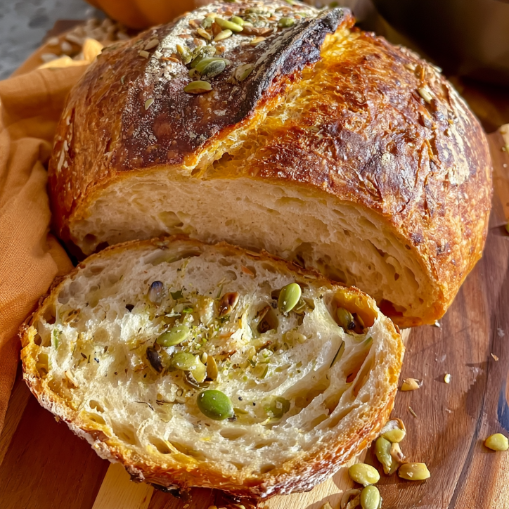 No-Fail Pumpkin Sourdough Bread Pepitas Recipe 4 pumpkin sourdough bread pepitas