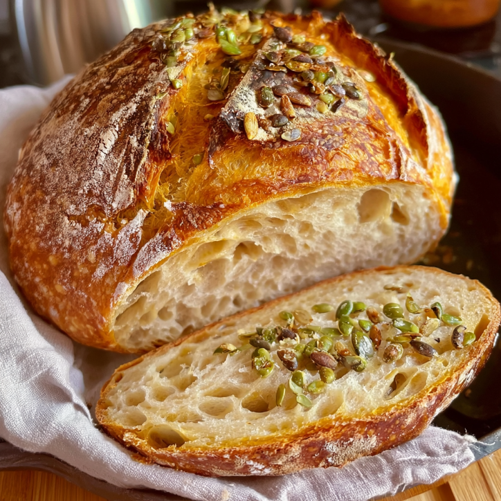 No-Fail Pumpkin Sourdough Bread Pepitas Recipe 3 pumpkin sourdough bread pepitas