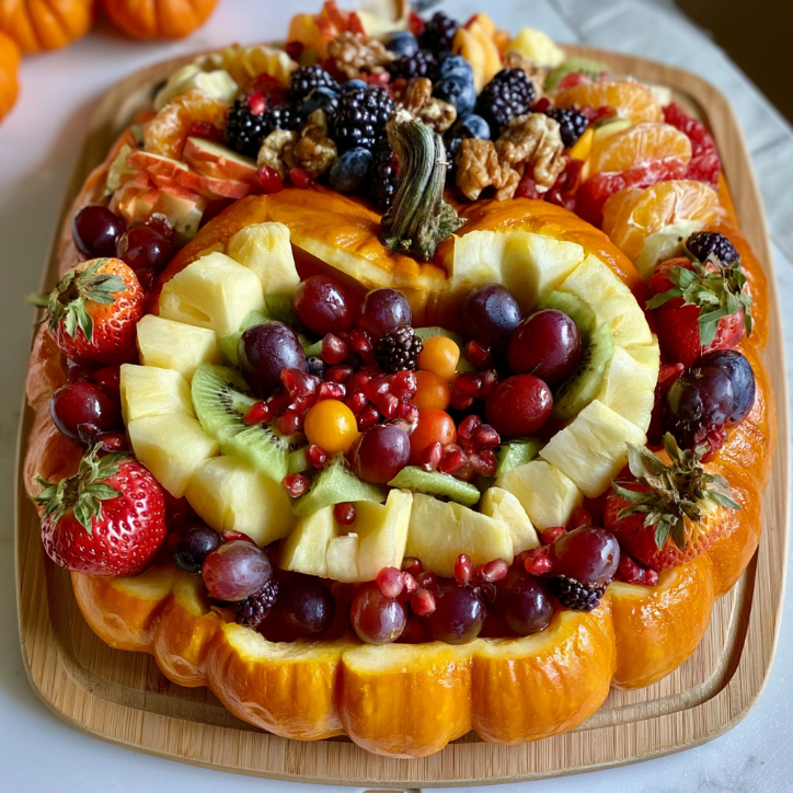 healthy halloween fruit tray