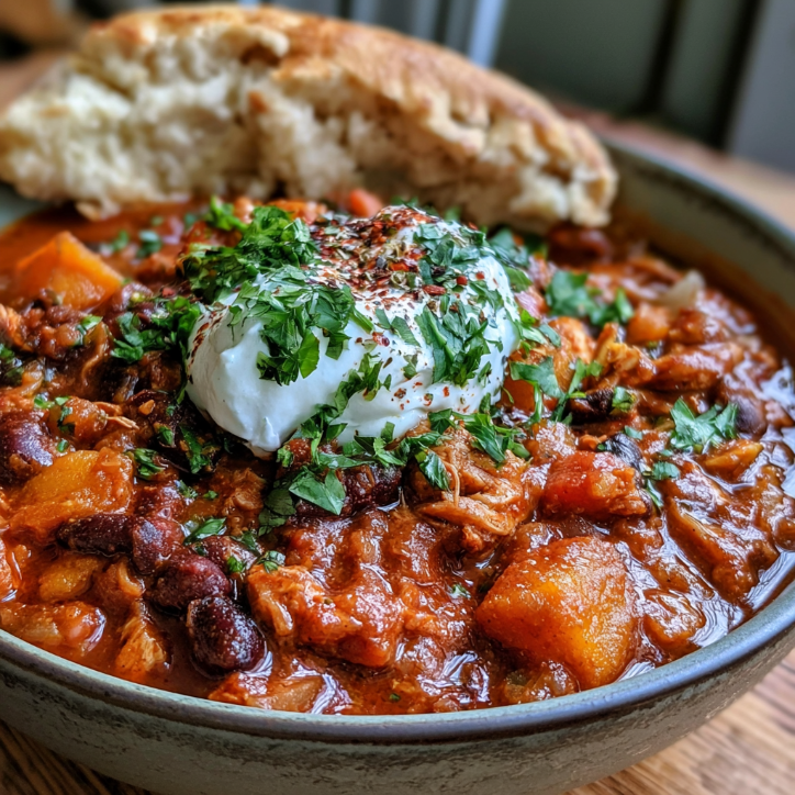 healthy pumpkin turkey chili
