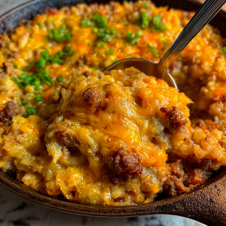 Family-Friendly One Pan Cheesy Ground 3 one pan cheesy ground