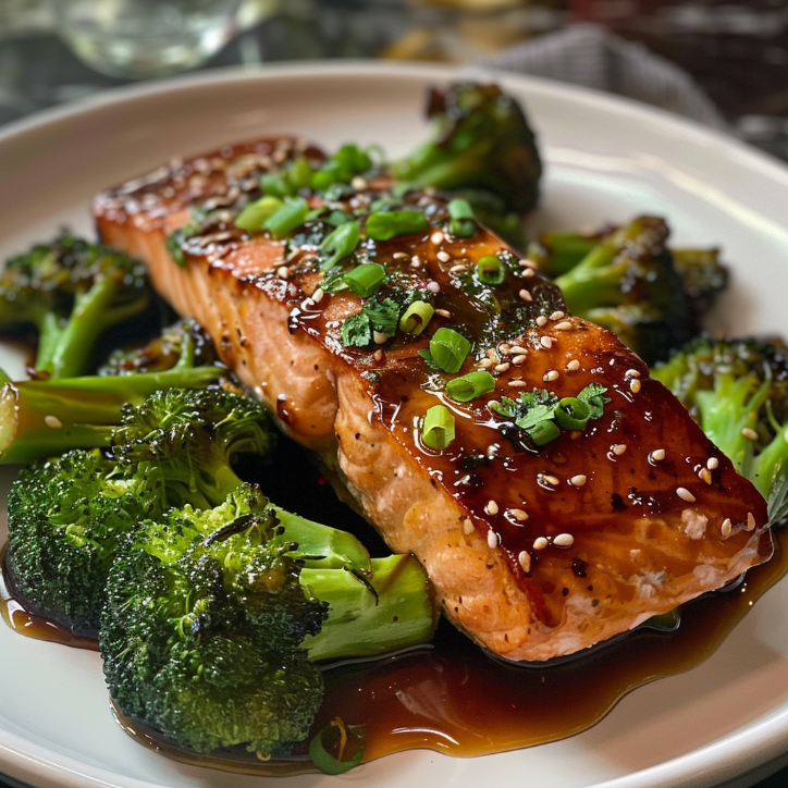 Honey Garlic Salmon Broccoli: Easy & Delicious