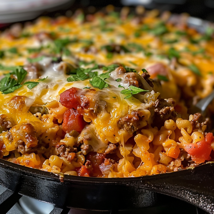 family-friendly one pan cheesy