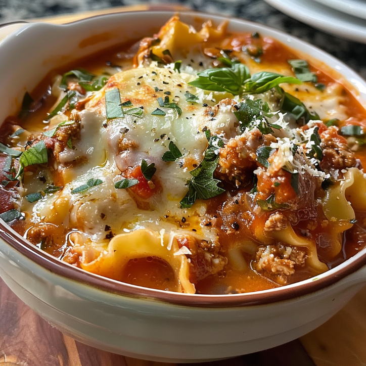crockpot lasagna soup italian