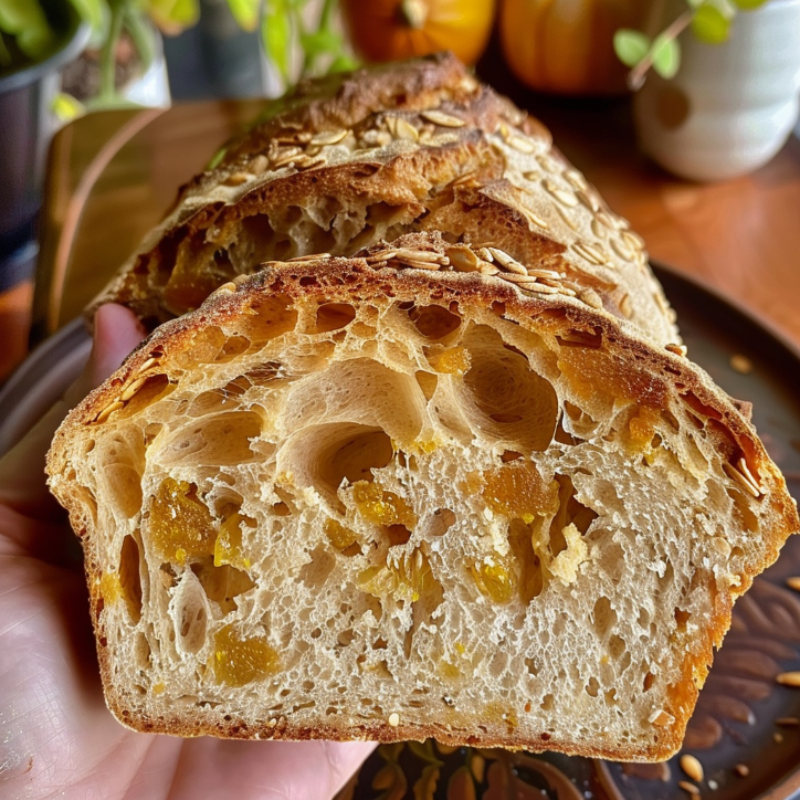 no-fail pumpkin sourdough bread