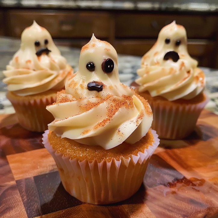 Spooky Ghost Cupcakes Cream Your Family Will Love