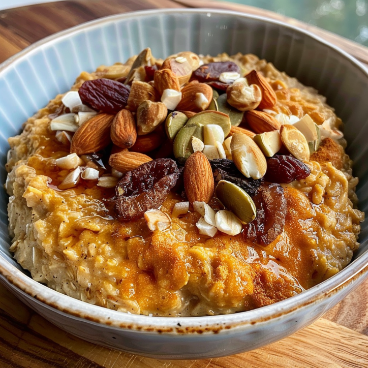 healthy pumpkin oat breakfast