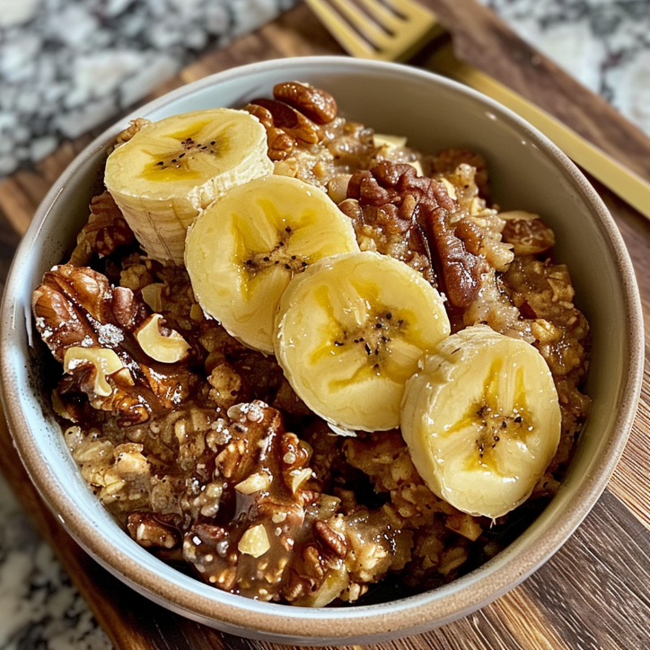 Flavorful One Bowl Banana Walnut