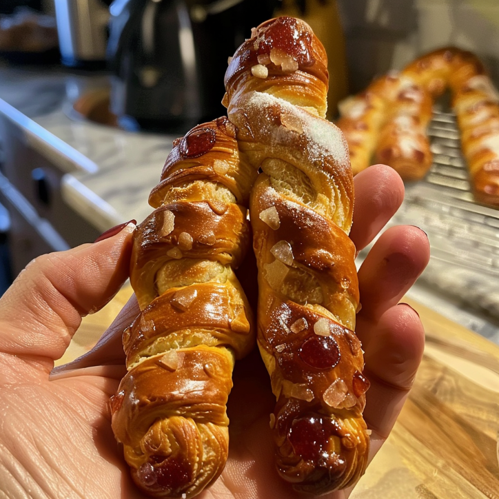 spooky witch finger pretzel