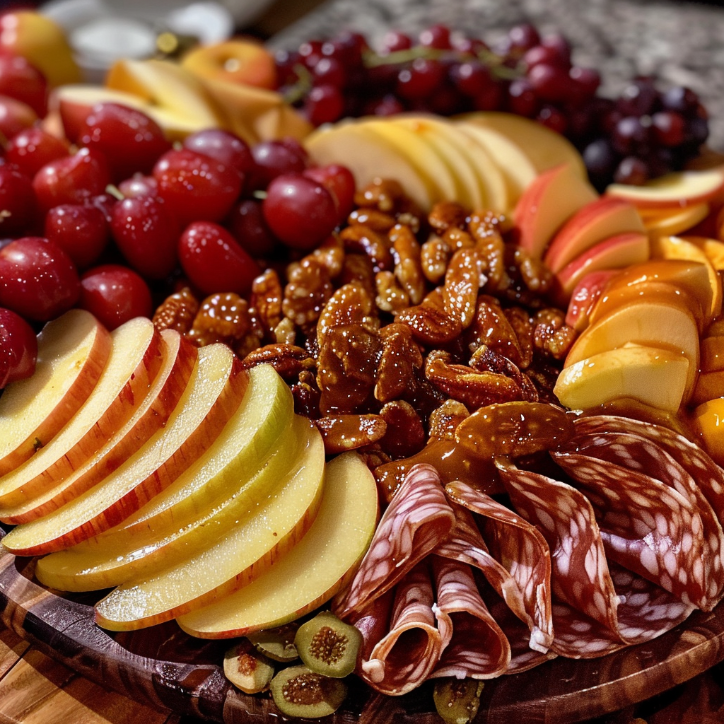 caramel apple charcuterie dinner