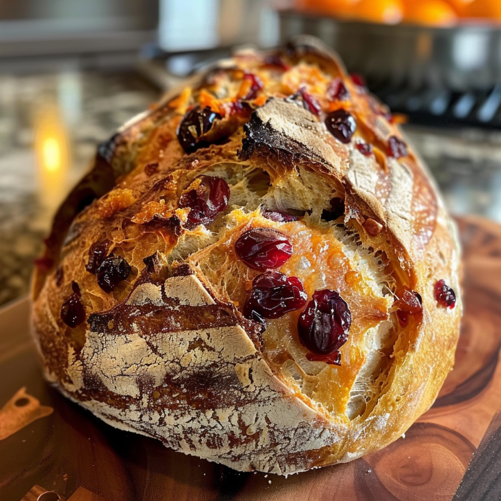 savory cranberry orange sourdough