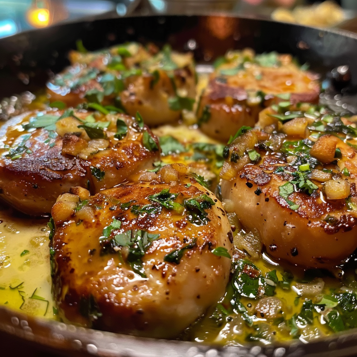 restaurant-style one pan garlic