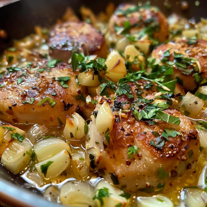 restaurant-style one pan garlic