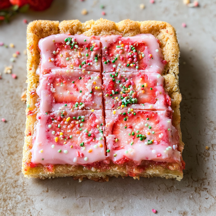 Strawberry Pop Tart Cookie for the Whole Family 3 strawberry pop tart cookie