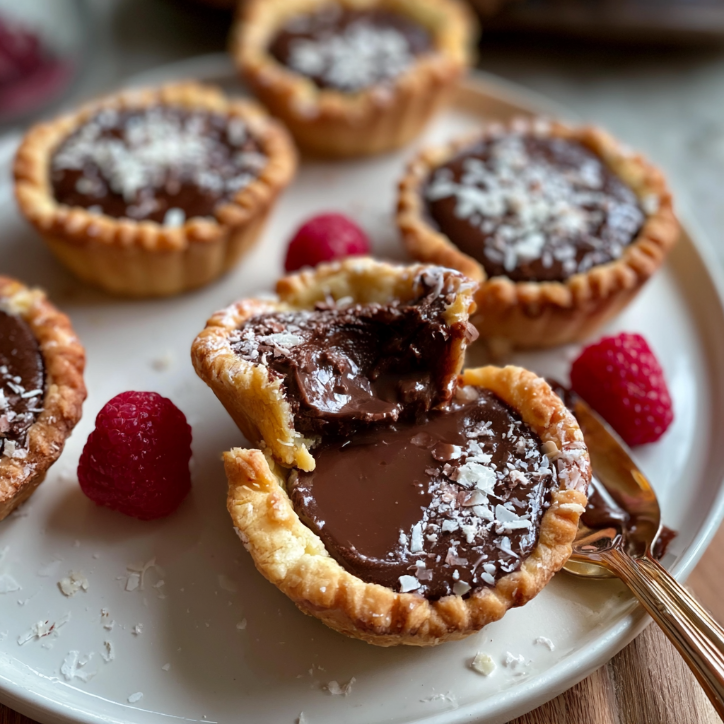 fudge chocolate pastry tarts