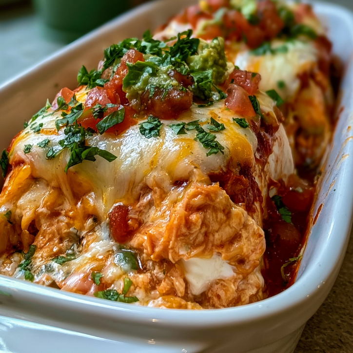 high protein chicken enchilada
