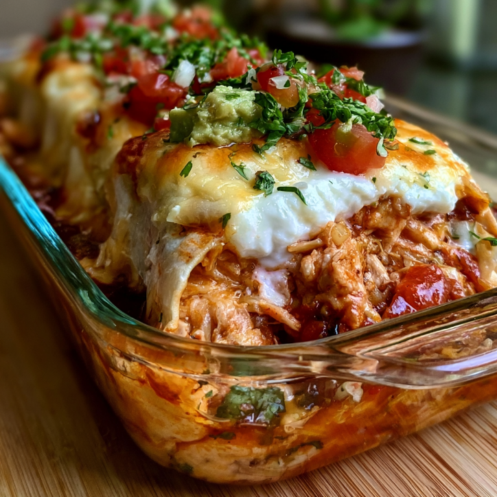 High Protein Chicken Enchilada Everyone Loves