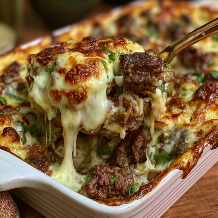 How to Make the Best Hearty Philly Cheesesteak Casserole 2 hearty philly cheesesteak casserole