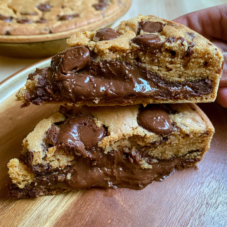 Nutella Stuffed Cookie Pie for the Whole Family 1 Nutella Stuffed Cookie Pie for the Whole Family